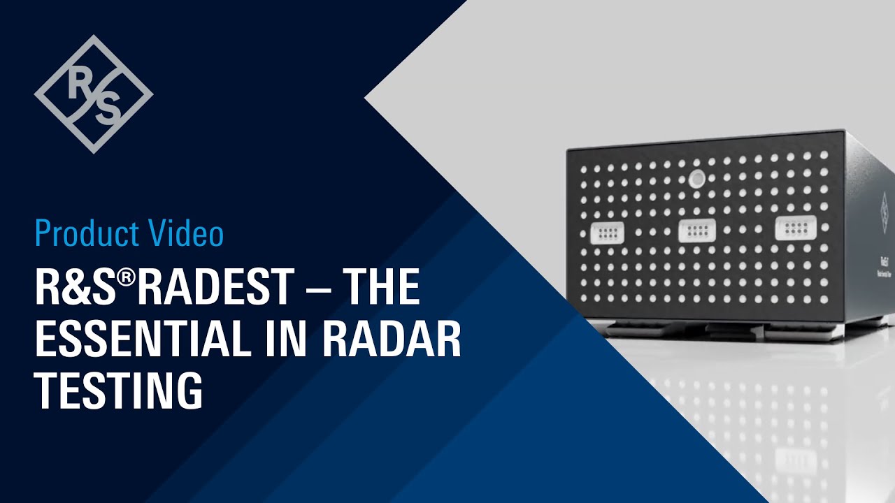 Product video: R&S&reg;RadEsT &ndash; The essential in radar testing