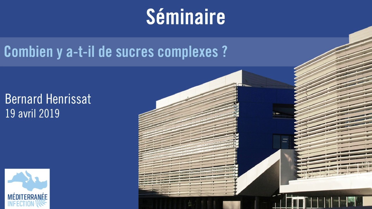 S&eacute;minaire - Combien y a-t-il de sucres complexes ? - Bernard Henrissat