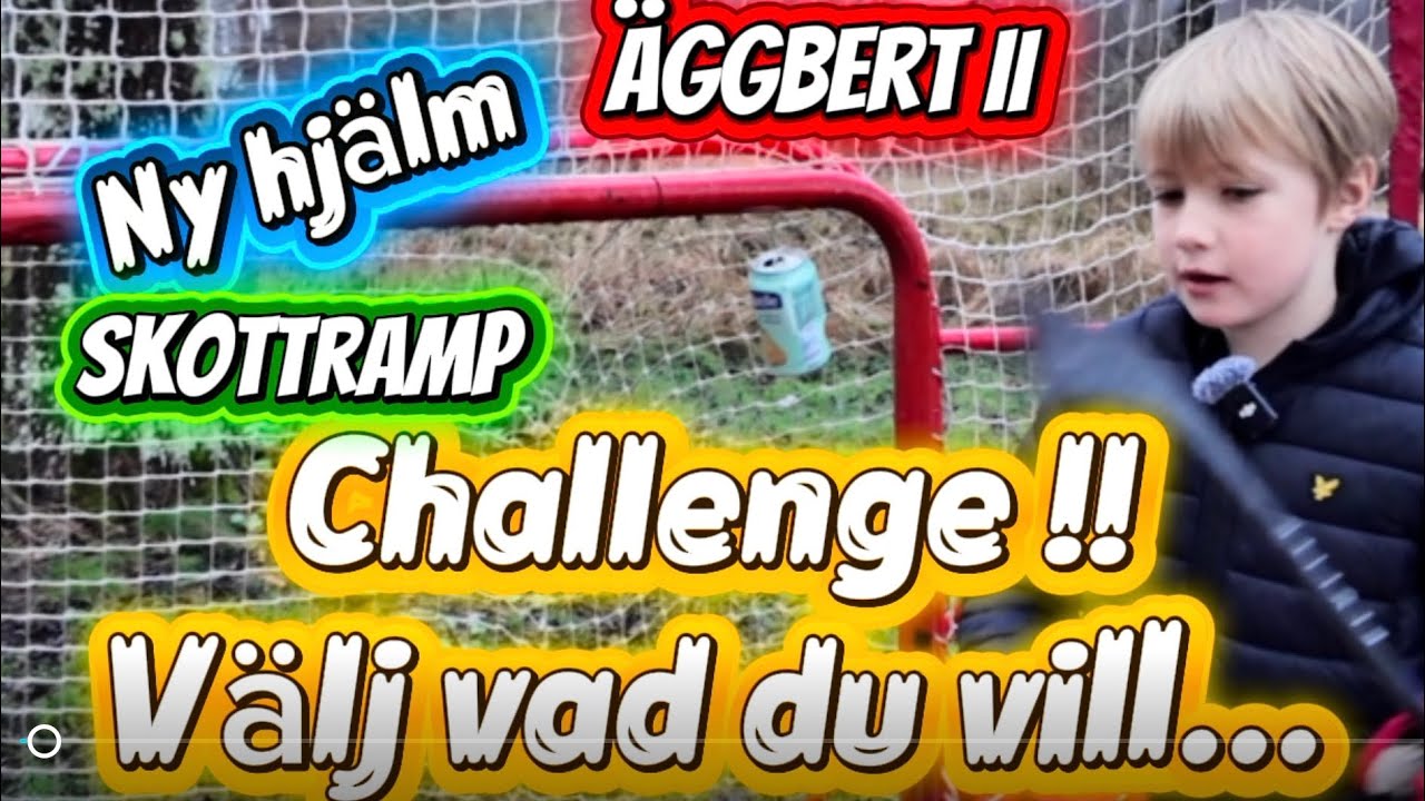 Challenge på Skottrampen! Äggbert besök samt ny hjälm anländer.