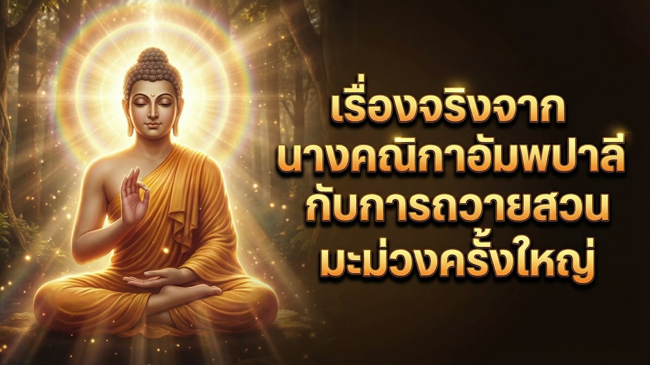 เรื่องจริงจากนางคณิกาอัมพปาลี กับการถวายสวนมะม่วงครั้งใหญ่ | แสงแห่งธรรม