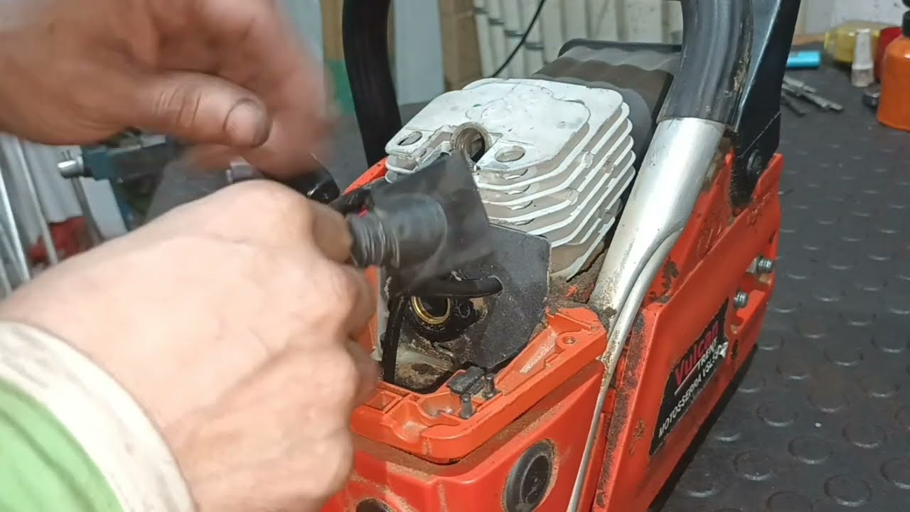 COMO limpar carburador motosserra vulcan trent vsl 55 passo a passo