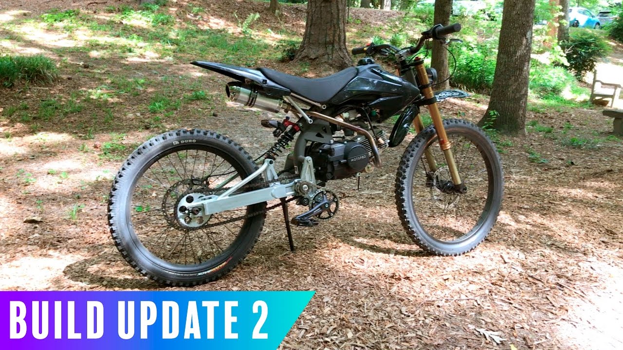 Motoped Pro Build Update 2 / 88cc Top Speed!