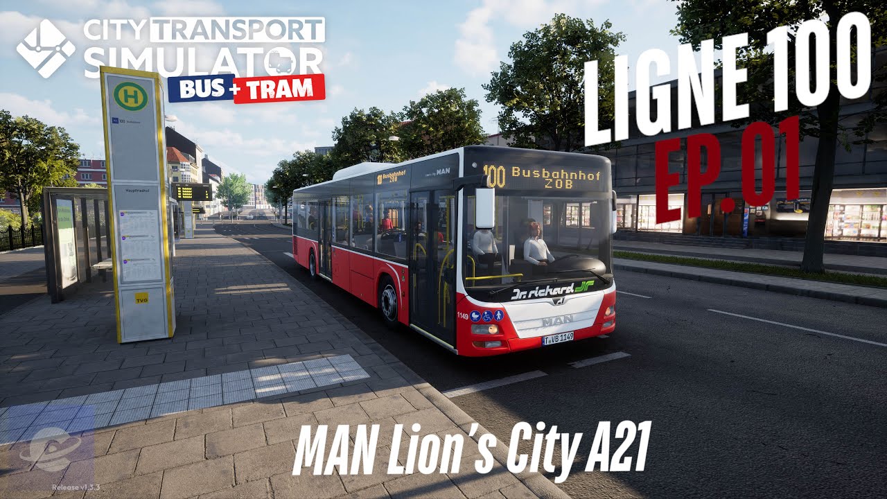 City Transport Simulator PS5 #1 | MAN Lion's City A21 T2 | Ligne 100 Part.1