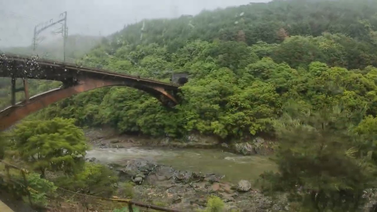 Taking the Arashiyama Sightseeing Train (2/2)日本嵐山の小火车で観光