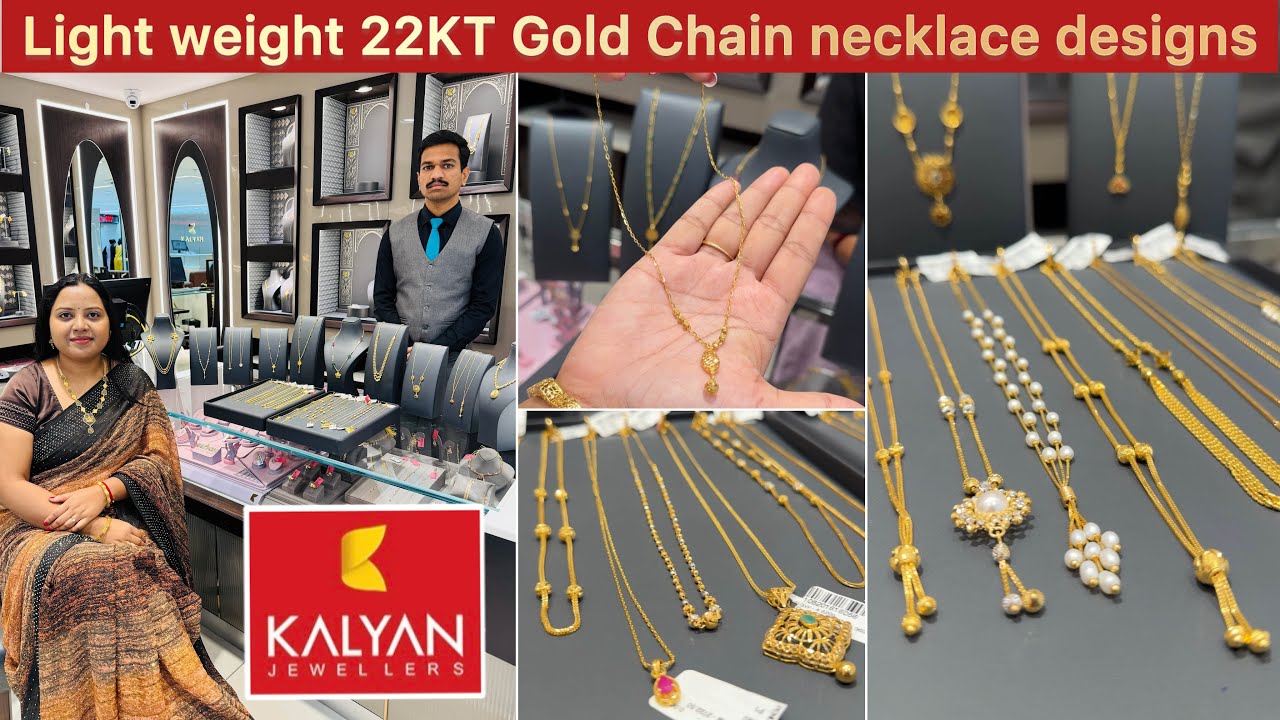 Super-Light weight🔥22KT Gold “Huge” collections of Chain Necklaces from Kalyan jewellers | Chains ✨