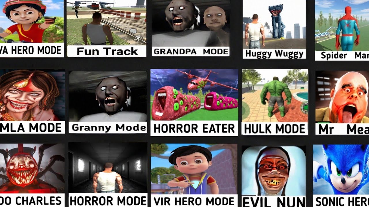 NEW UPDATE HORROR TRAIN EATER MODE 😱 - INDIAN BIKE DRIVING 3D | INDIAN THEFT AUTO NEW CARTOON GAME💥🤯