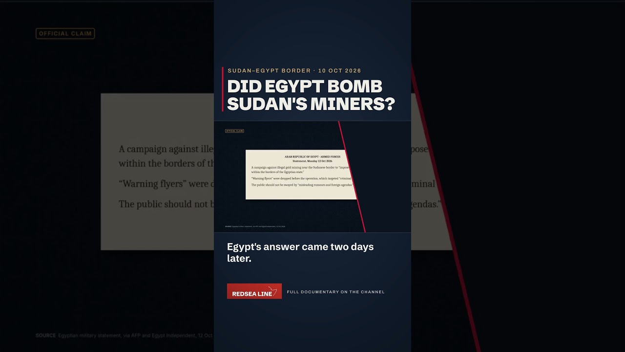 Did Egypt bomb Sudan's gold miners?