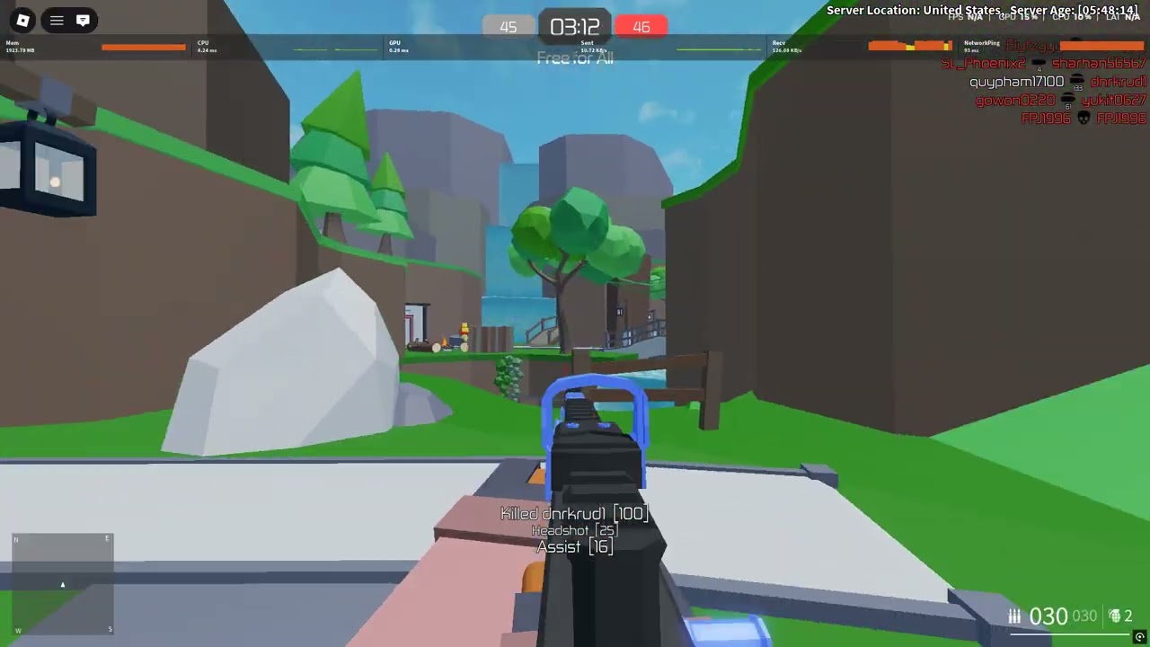 Energy Assault - 7 mins 90 kills FFA