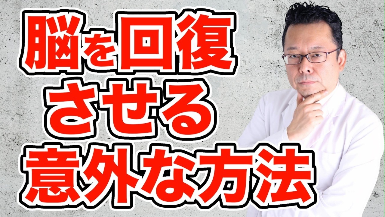 【まとめ】脳が回復するのは●●●●している時【精神科医・樺沢紫苑】