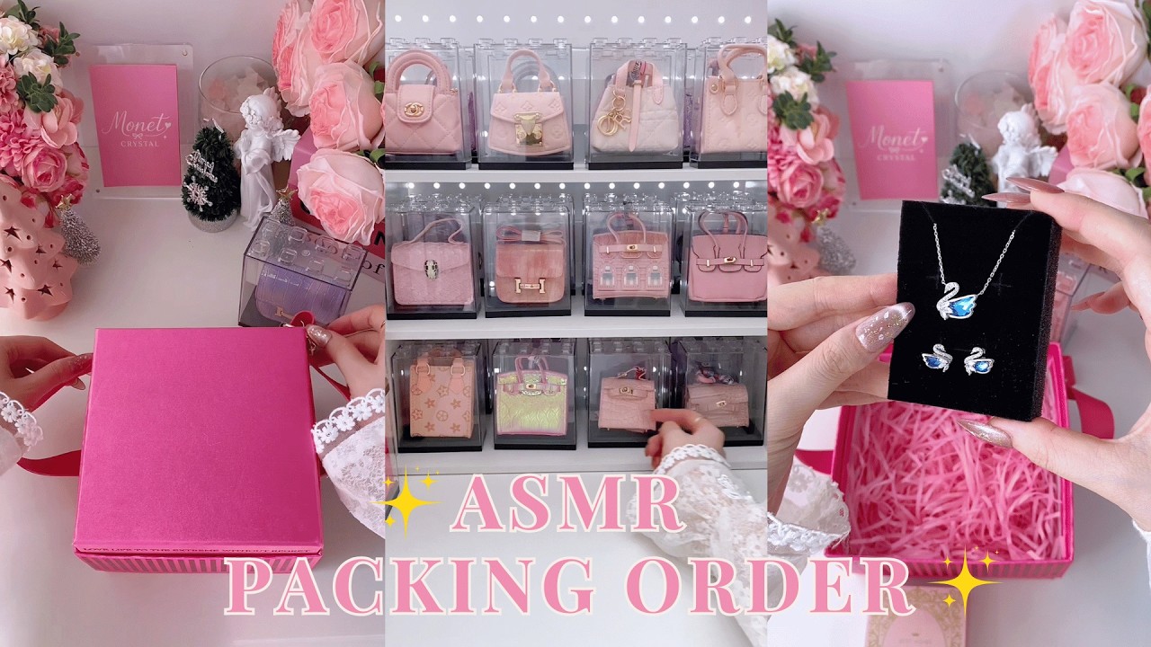 ASMR Packing Orders 🎀 Pack 3 Orders With Me | Relaxing 💕