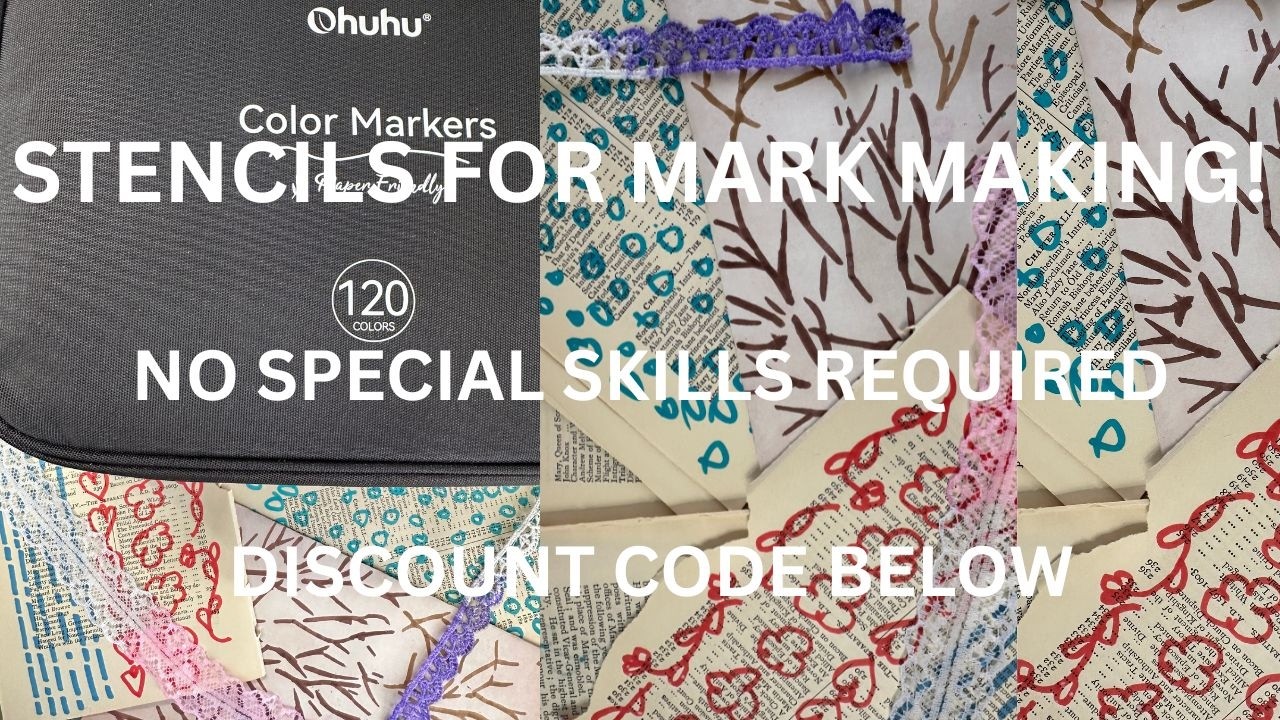 Ohuhu Markers | Using Stencils For Mark Making | No Specials Skills Required