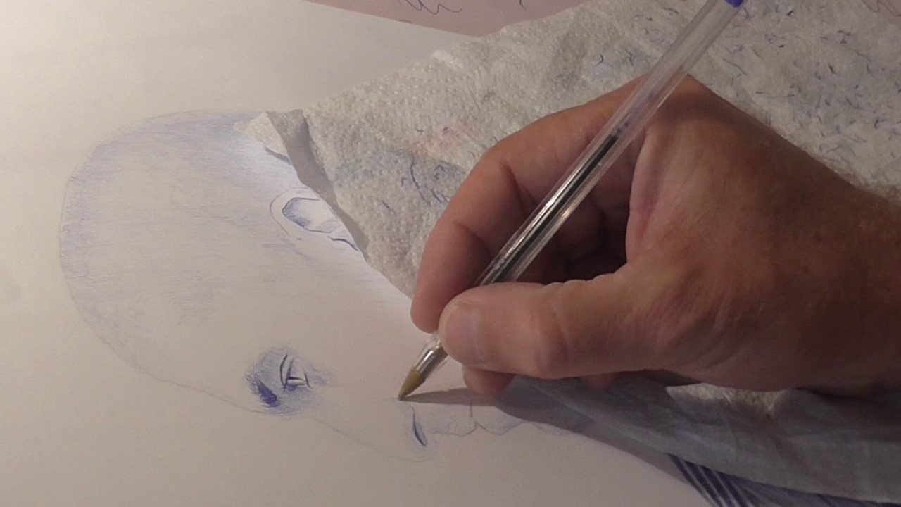 IBRAHIM MAALOUF dessin stylo Bic Christophe CORBILLON