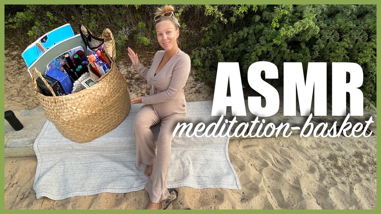 ASMR - Showing what’s in my “meditation-basket! 🧘🏼‍♀️