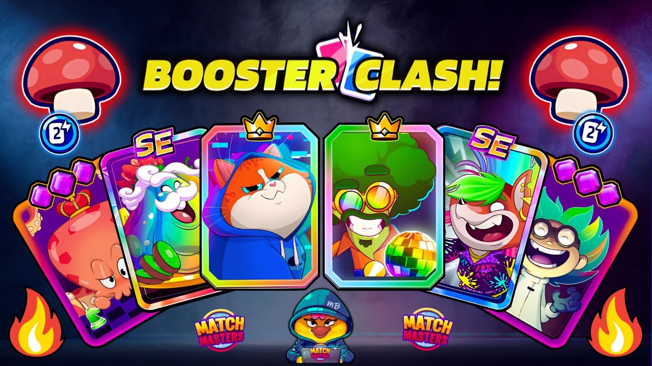 HOW TO WIN FREE BOOSTERS on BOOSTER CLASH🔥 x6 BEST on MATCH MASTERS MULTIPLIER MUSHROOMS