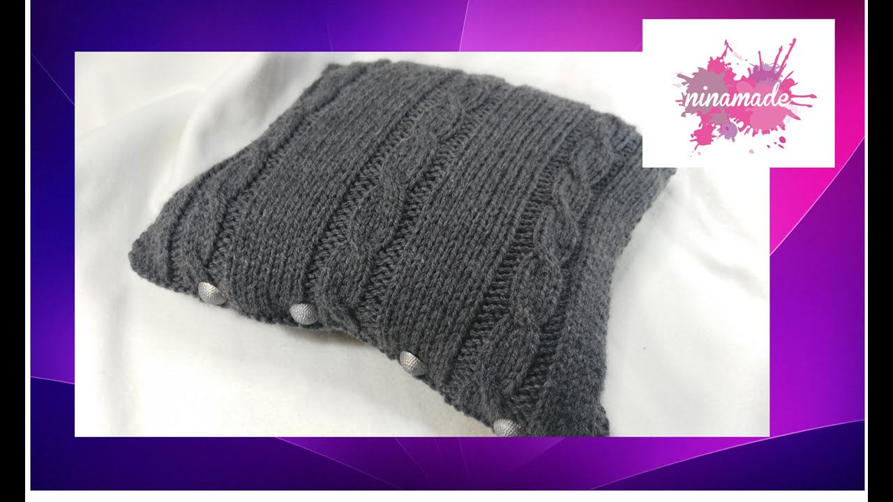 DIY. Comment faire des torsades.Housse pour coussin