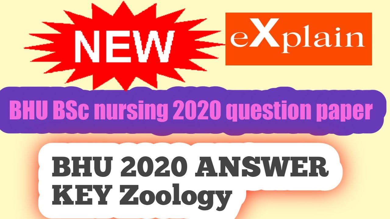 bhu bsc nursing 2020 entrance exam question paper with answer