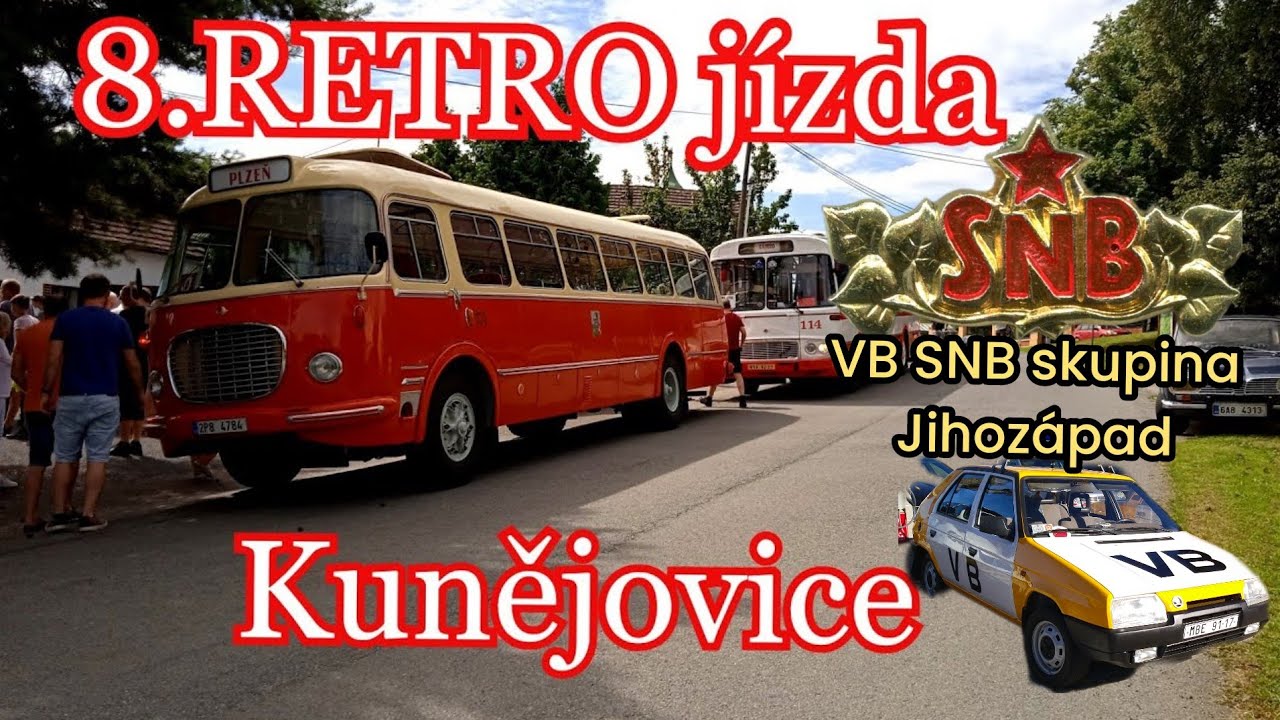 VB SNB skupina Jihozápad -8.RETRO jízda - Kunějovice ( včem jsme jezdili za socialismu)