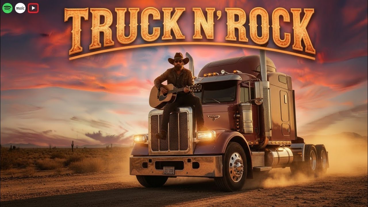 Truck N Rock Playlist – Endless Asphalt Stories | Country Rock for Long Hauls  #CountryRockDrive
