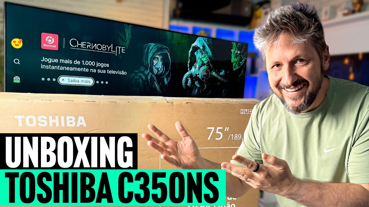 TV 4K completa e baratinha! Toshiba C350NS de 75 polegadas