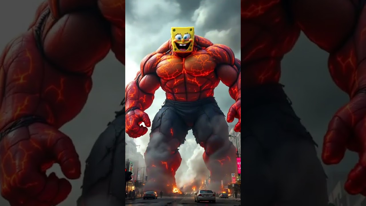 New character formed 🤡👿#hulk #shorts #spongebob