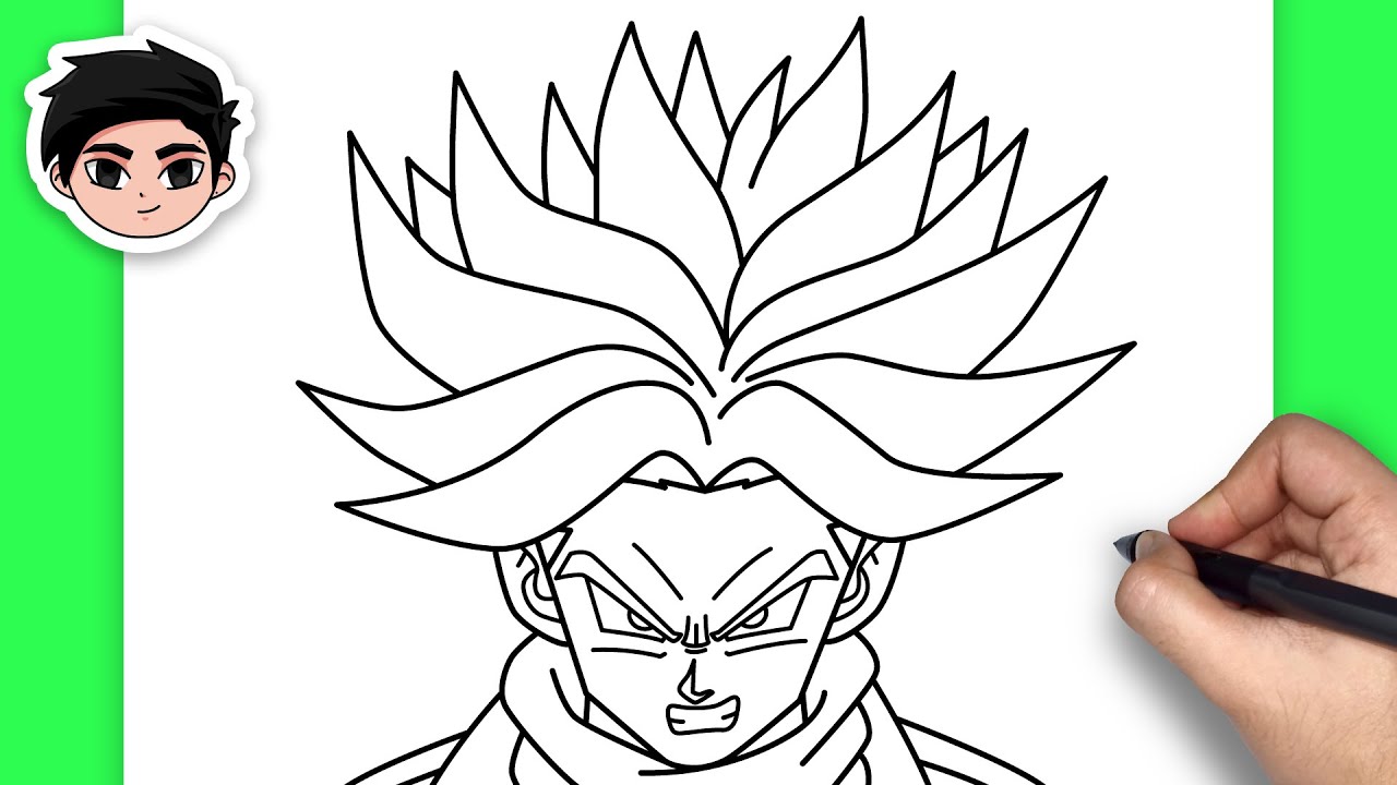 How to Draw Trunks | Dragon Ball - Easy Anime Drawing Step-by-Step