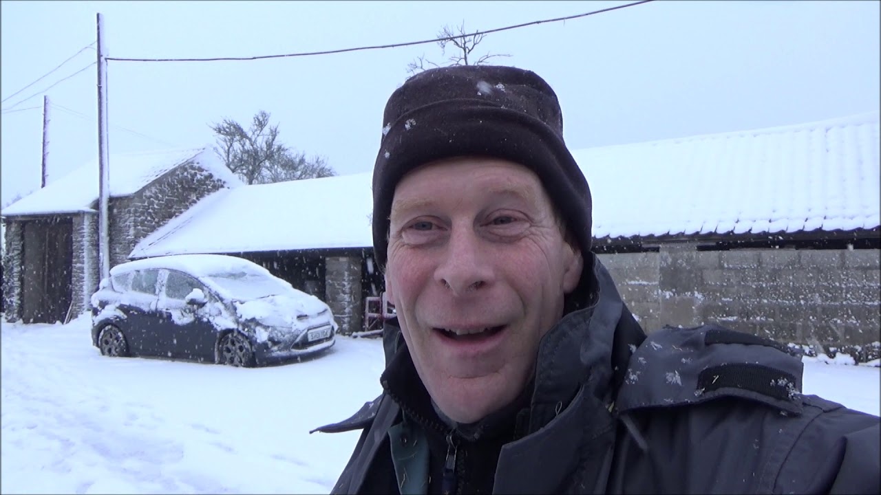 Farming on a snowy day