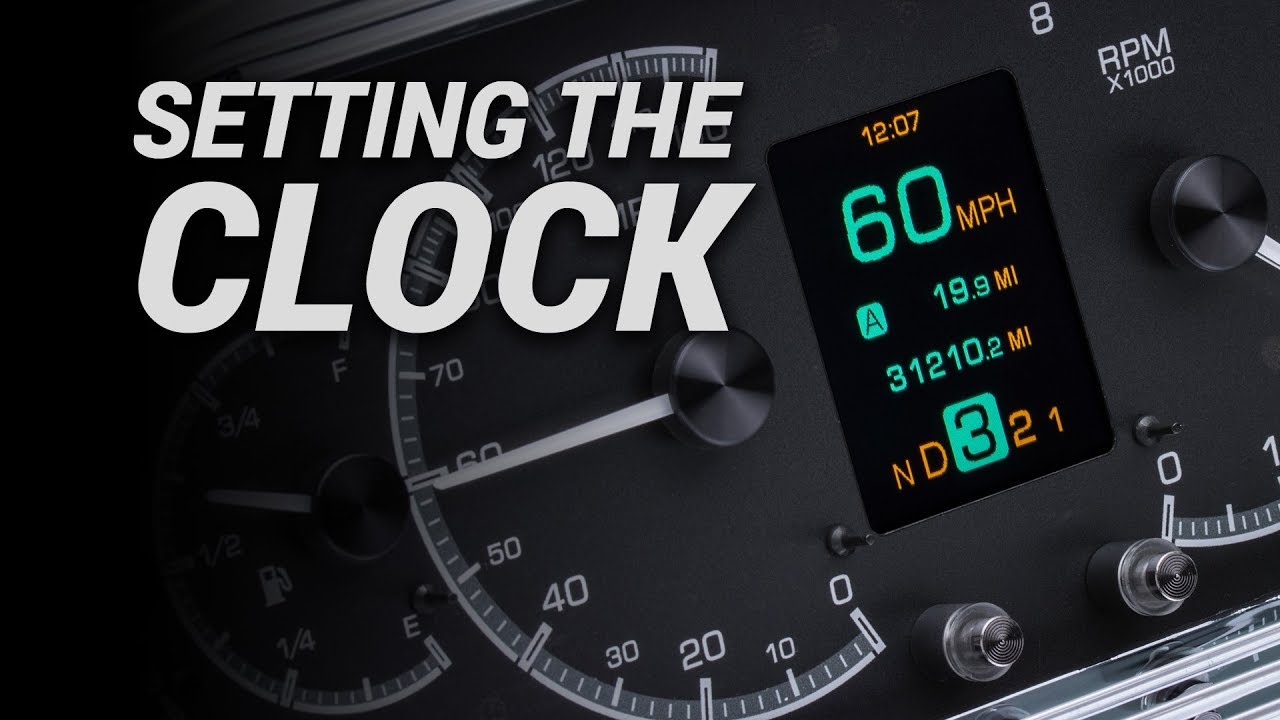 Setting the Clock on Dakota Digital Instruments