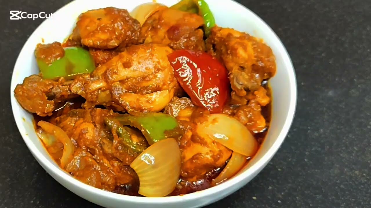 Chicken Capsicum Curry  Easy Chicken Curry Recipe