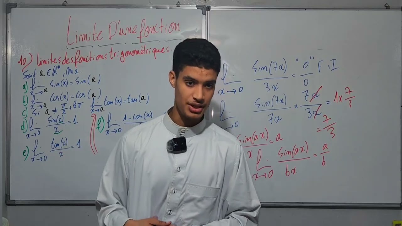 Calcul des limites trigonométriques – Exemples corrigés