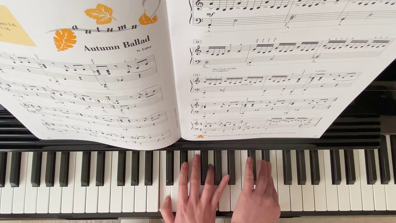 “ Autumn Ballad “ Piano Adventure Lesson Book Level 5