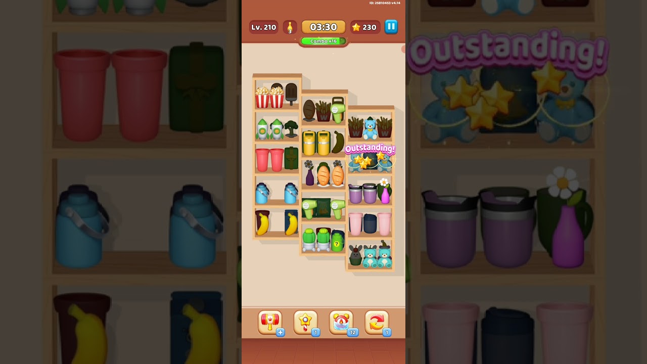 Goods Puzzle Sort Challenge Level 210 | Satisfying Goods Sort Gameplay | Android and IOS Game