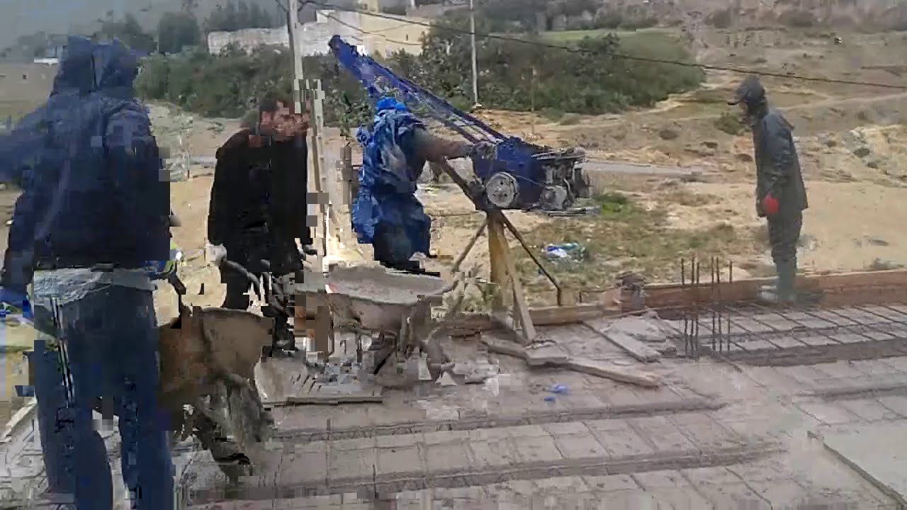 صب خرسانة سقف هوردي