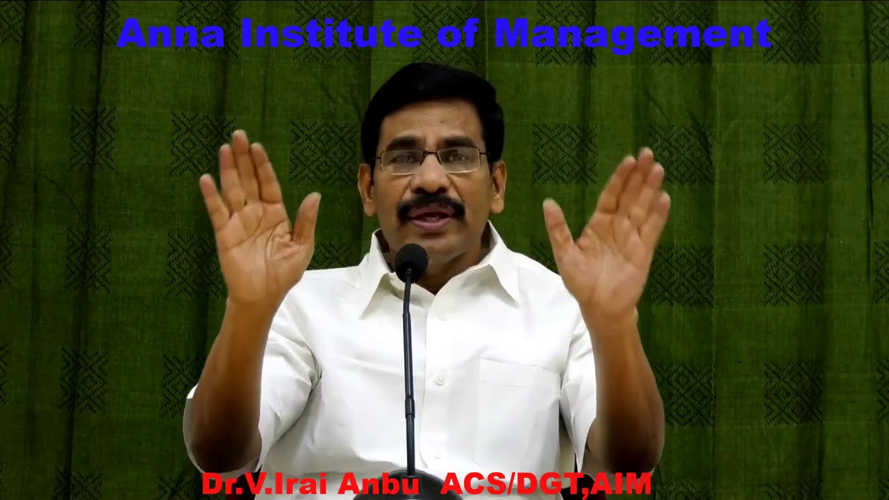 Time Management: Three types of time  by Dr. V. Irai Anbu I.A.S.,