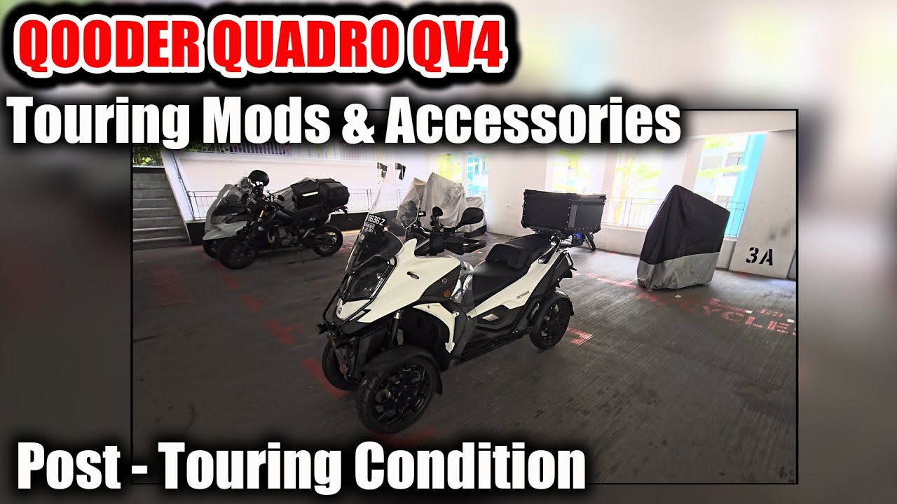 Qooder Quadro QV4 Accessories & Mods, Post-Touring Condition - MOTO Showcase