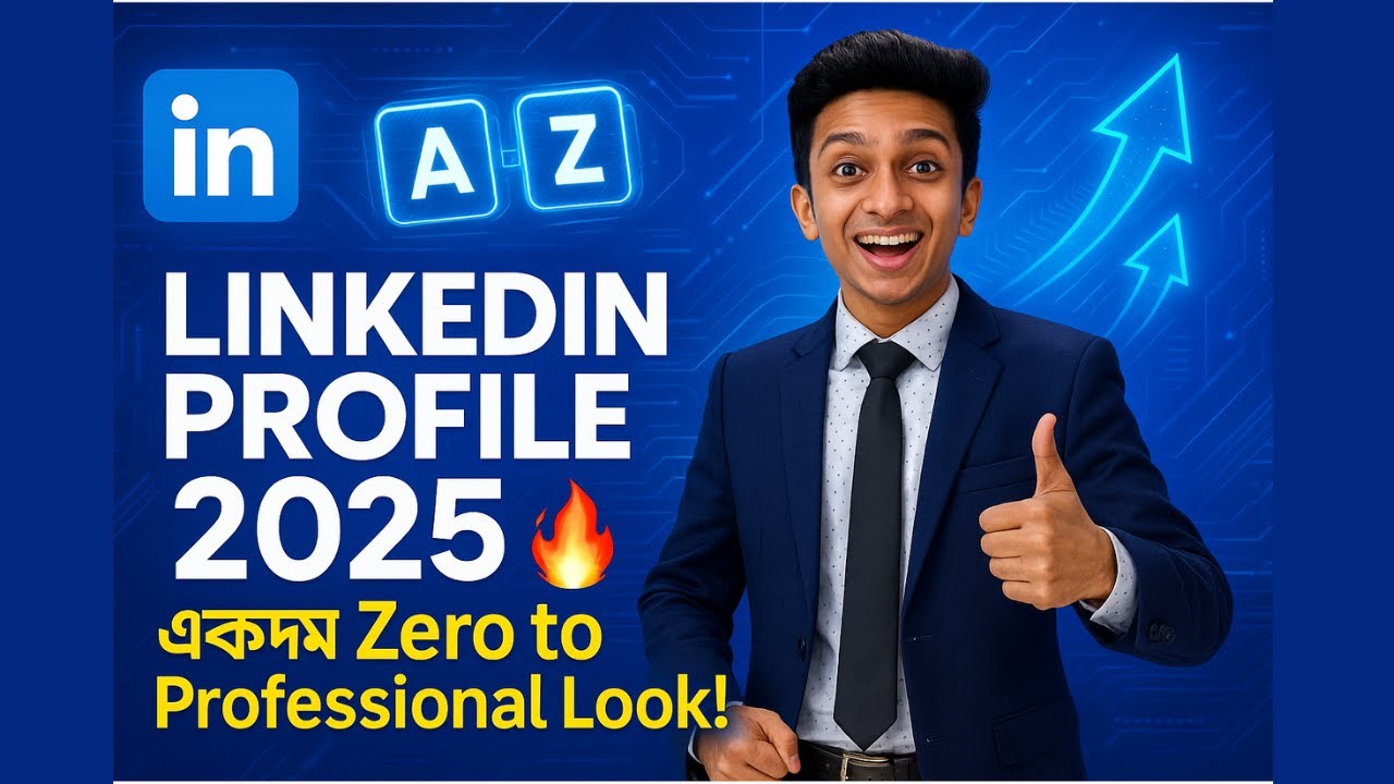 LinkedIn Profile A to Z 2025 🔥 | একদম Zero to Professional Look!