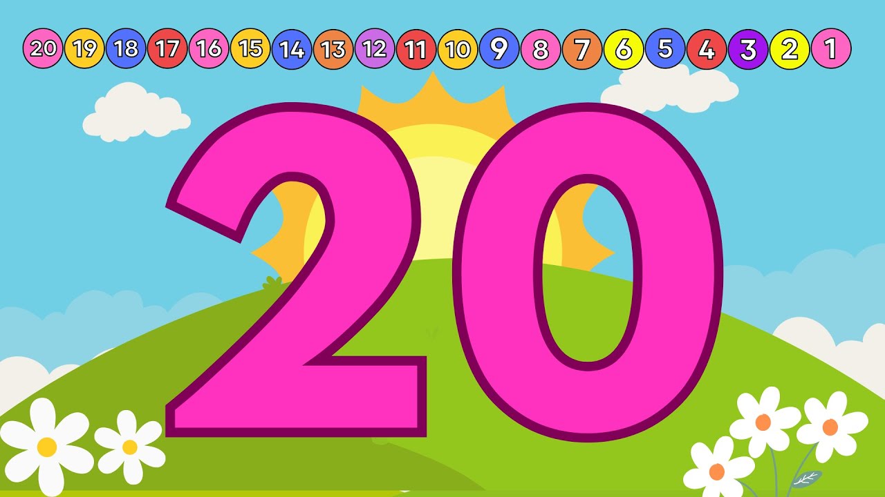 Count And Move | Counting Song for Kids! | Count Down From 20 to 1