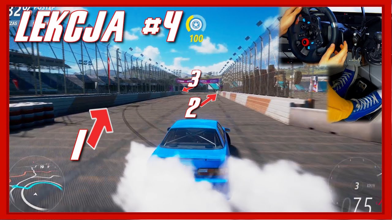 Forza Horizon 5 - Professional Drift School #4 Drift Training Tracks (logitech g29)