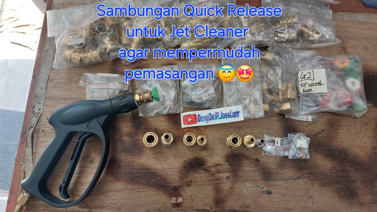 Sambungan Quick Release Coupler Connector Untuk Jet Cleaner Berbagai jenis Lakoni, Hnl, Mollar, Dll🤩