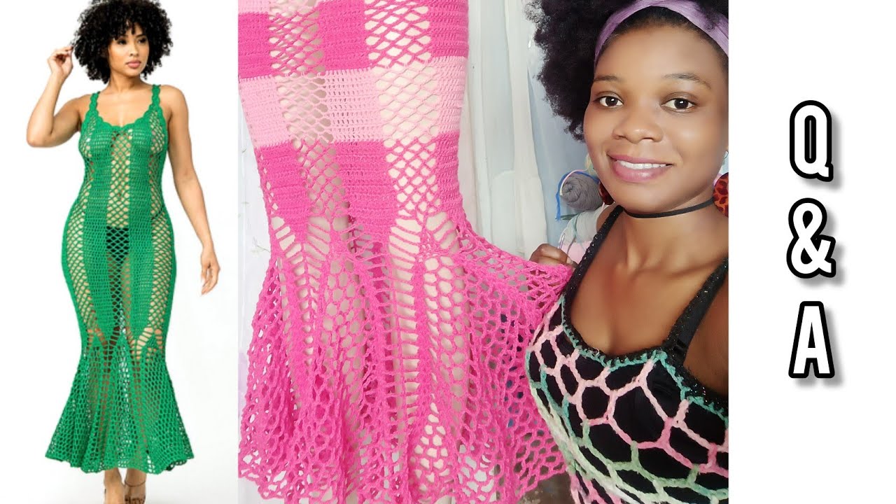 Detailed Explanation to How i Crocheted The Mermaid Dress - C_Clean Crochê