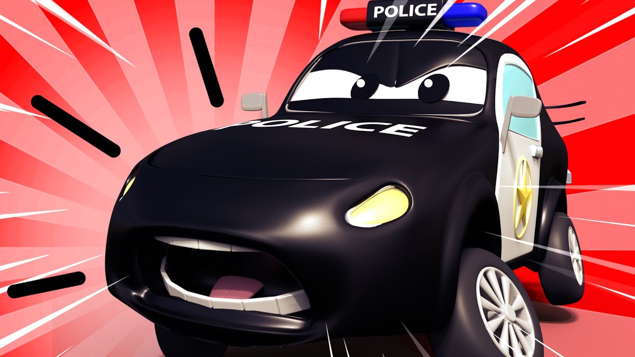 Auto patrouille Nederlands 🚓  De kleintjes zitten vast in de cement  🚒 cartoon voor kinderen