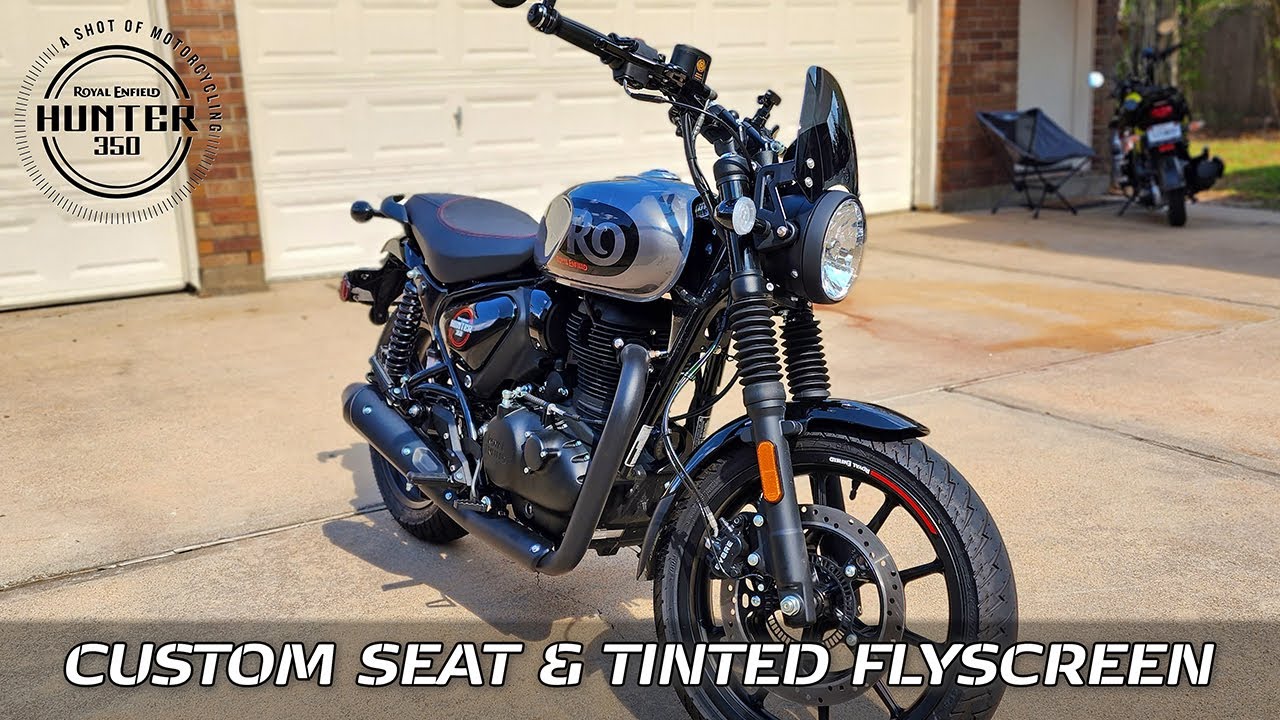 Royal Enfield Hunter 350 // Custom Seat and Tinted Flyscreen
