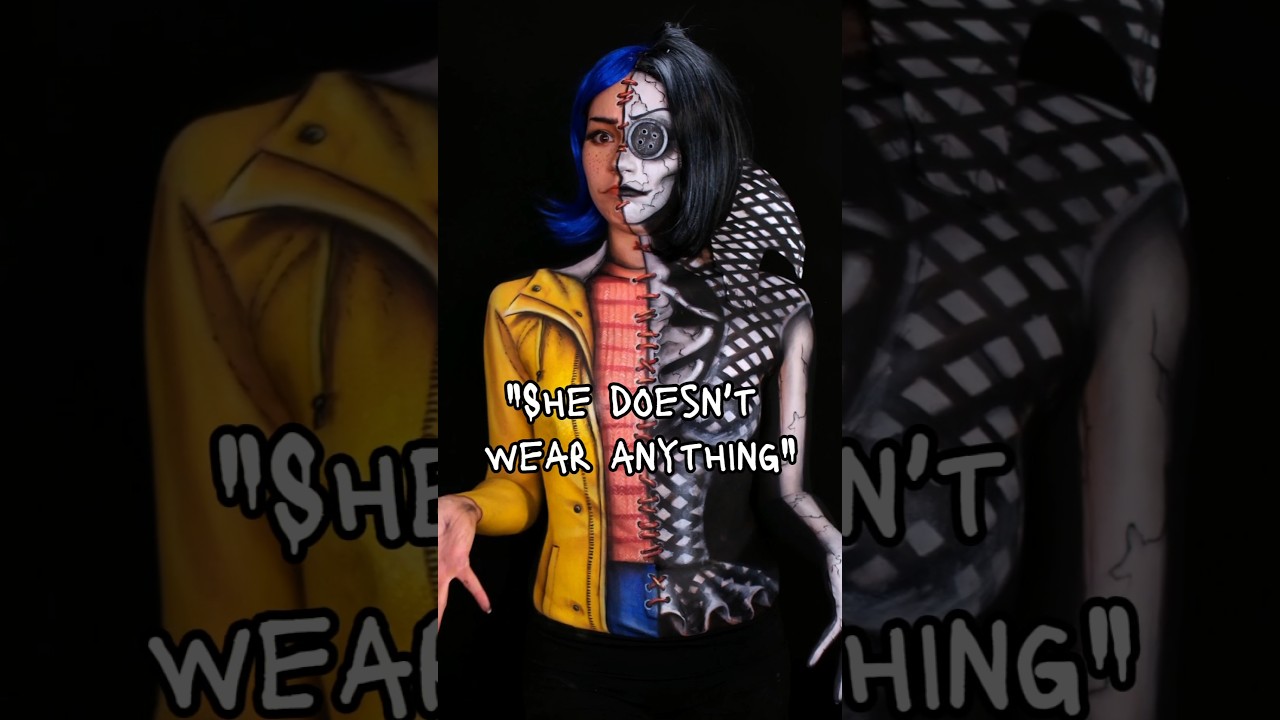 Yes I do. #coraline #othermother #bodypaint #makeup #halloweencostume #cosplay #cosplaymakeup