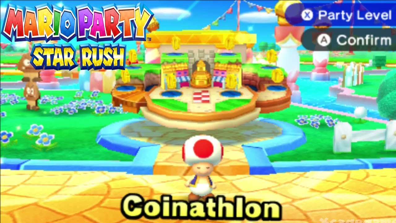 Mario Party Star Rush Coinathlon Gameplay [ 3DS ]