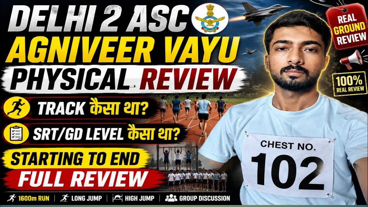 AGNIVEER VAYU PHYSICAL FULL REVIEW 🔥 DELHI 2 ASC 🔥 START TO END