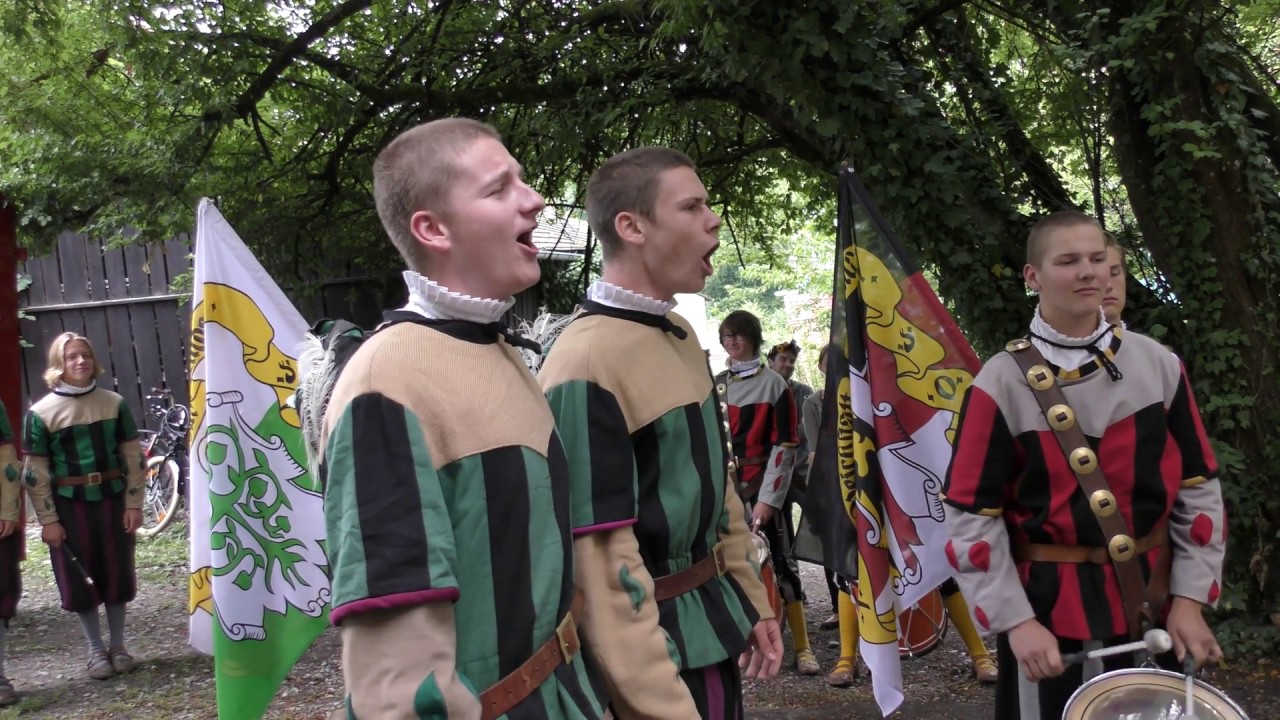 Antrommeln Fahnenschwingergruppe St. Konrad, Rutenfest 2018