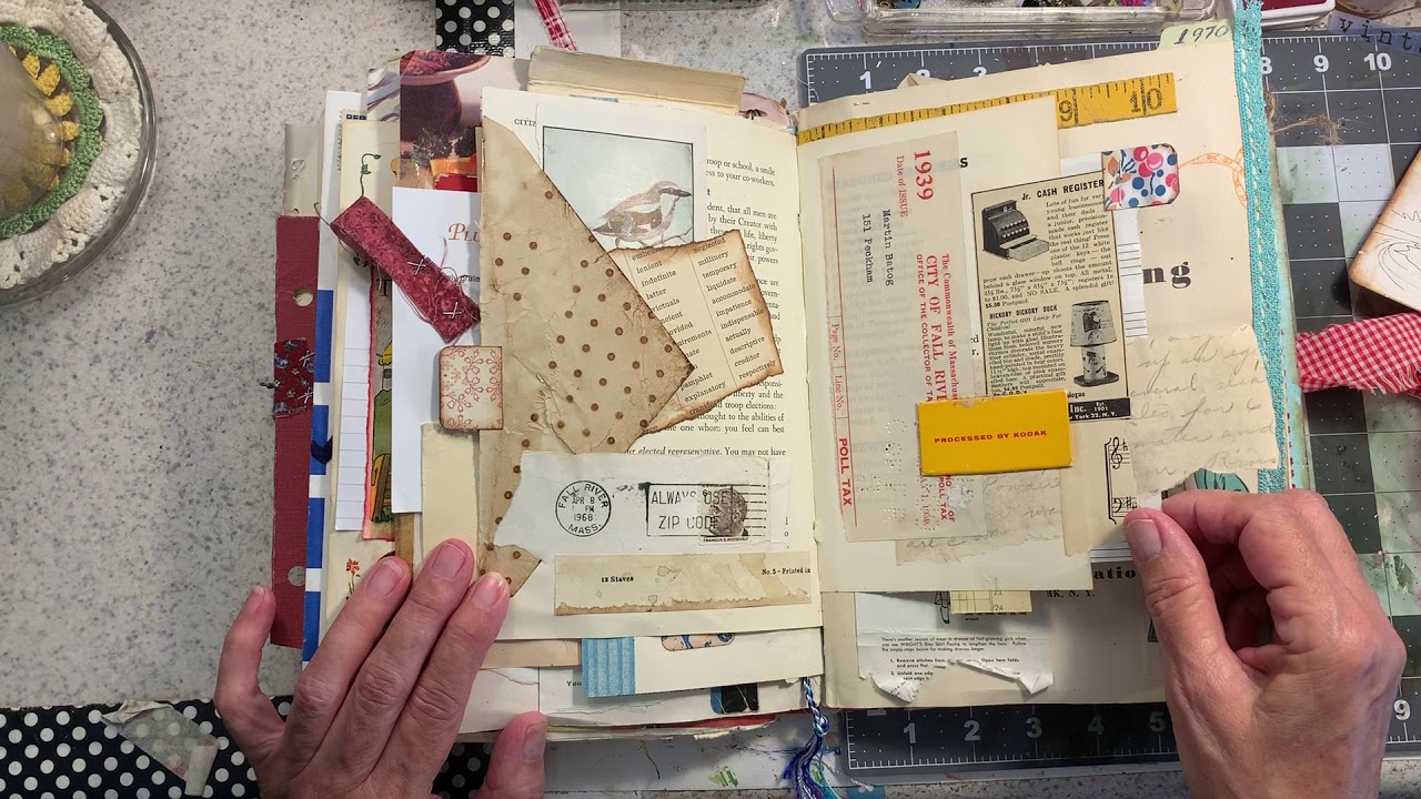 Flip Through of Completed Collage/Glue Book
