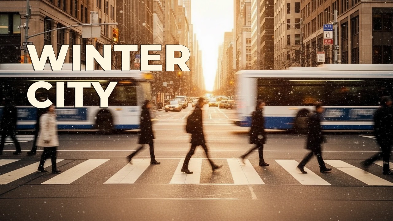 🎧𝑷𝒍𝒂𝒚𝒍𝒊𝒔𝒕/ Winter City Beats 🏙️ | Upbeat Cinematic Lofi & Jazz Hop Mix (1 Hour)