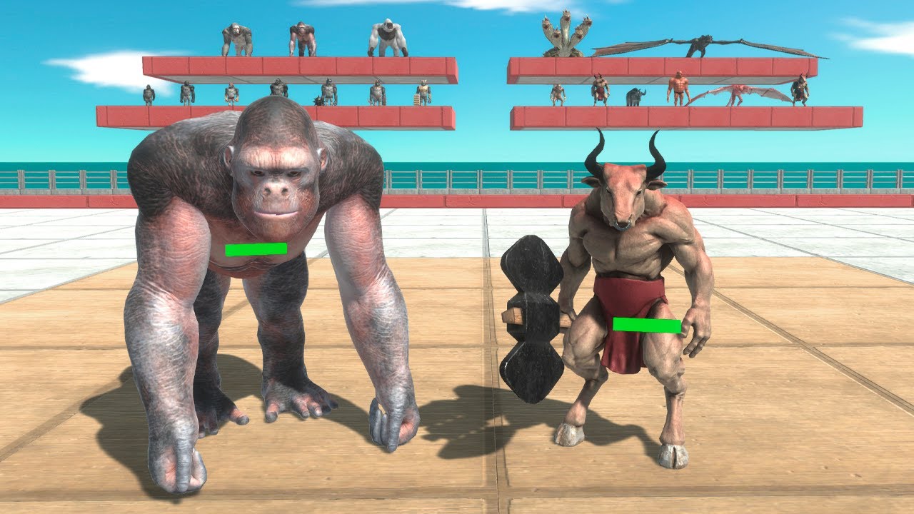 1v1 Mutant Primates vs Fantasy - Animal Revolt Battle Simulator