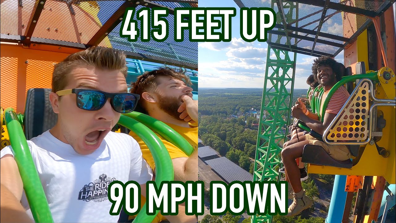 Riding the Worlds TALLEST Drop Tower! Six Flags Great Adventure Zumanjaro Drop of Doom On-Ride POV!