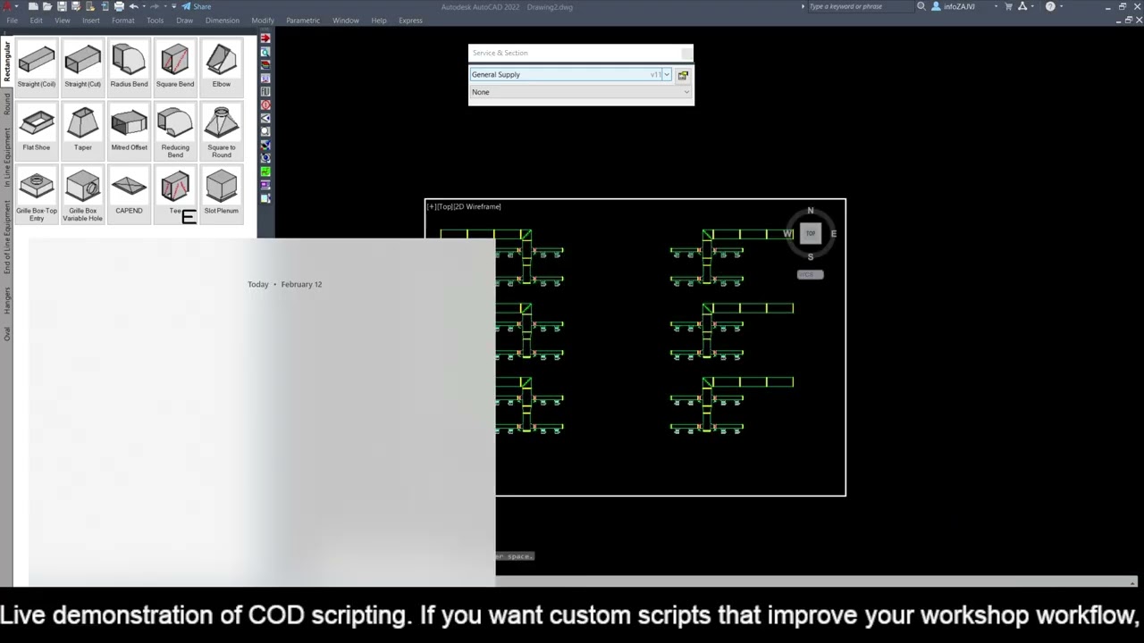How to write COD script for fabrication products. CAMduct, CADmep and ESTmep